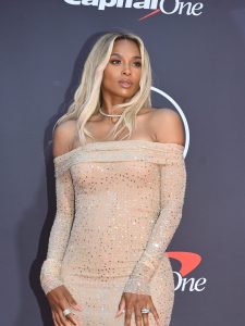 Ciara, Russell Wilson at the 2025 ESPY Awards held at the Dolby Theatre on July 16, 2025 in Los Angeles, California. (Photo by Michael Buckner/Variety via Getty Images)