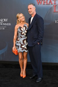 Sarah Michelle Gellar, Freddie Prinze Jr. at the "I Know What You Did Last Summer" Los Angeles Premiere held at The United Theater on Broadway on July 14, 2025 in Los Angeles, California.
