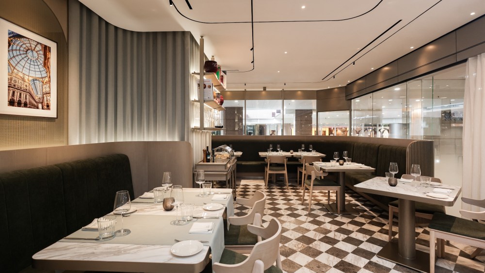 Inside the Locanda Canali in Hong Kong.