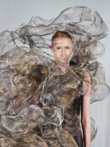 Backstage at the Iris Van Herpen show as part of Haute Couture Fall/Winter 2025 on July 07, 2025 in Paris, France.