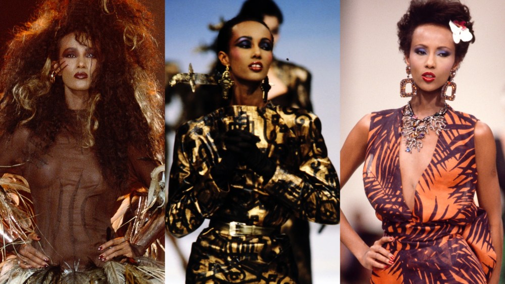 Iman's best beauty moments throughout the 1980s.
