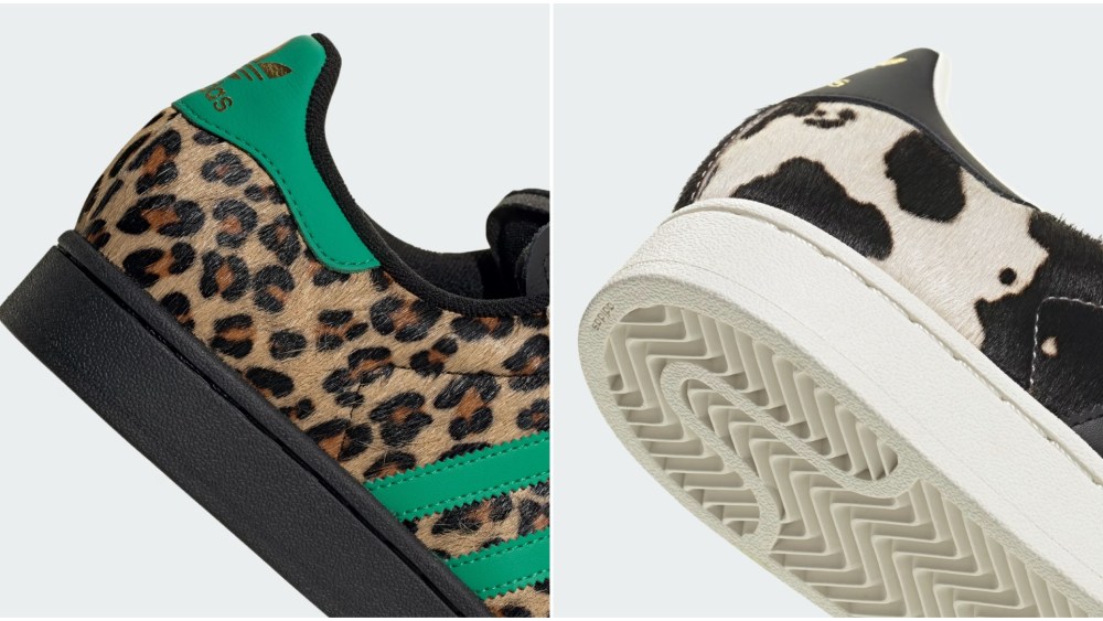 Adidas Superstar animal print sneakers