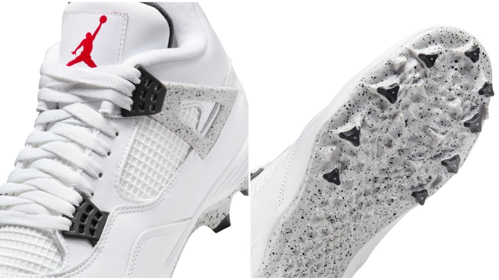 Air Jordan 4 TD Cleats White Cement