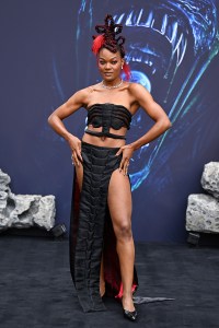 LONDON, ENGLAND - JULY 29: Diem Camille attends the "Alien: Earth" European Premiere at the Barbican Centre on July 29, 2025 in London, England. (Photo by Kate Green/Getty Images)