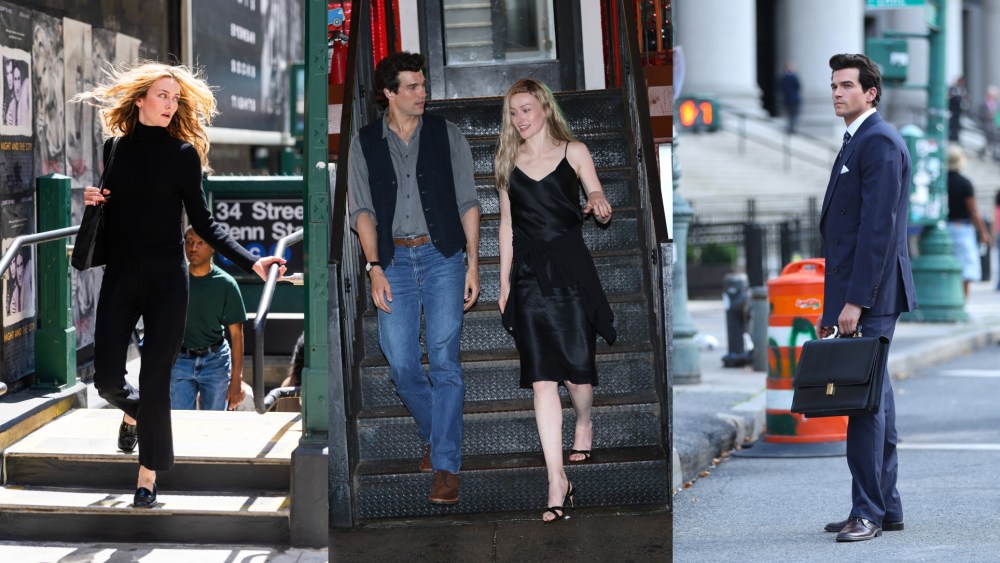 Photos from the set of 'American Love Story.'