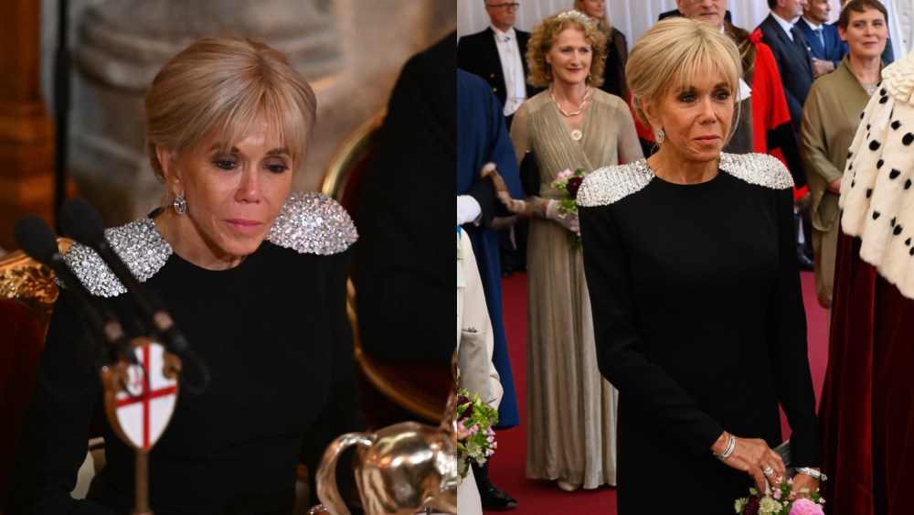 LONDON, ENGLAND - JULY 9: Brigitte Macron attends a banquet at Guildhall on July 9, 2025 in London, England. President Emmanuel Macron and Mrs Brigitte Macron visit the UK in the first visit State Visit made by France in 17 years. They are staying at Windsor Castle, hosted by King Charles III and Queen Camilla. Today, the Macrons will have lunch with the UK Prime Minister at Downing Street, and a banquet will be held in their honour at The Guildhall. (Photo by Leon Neal/Getty Images)