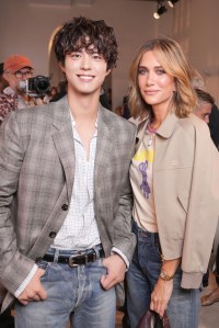 Bogum Park and Kristen Wiig at the Celine Spring 2026 Ready-to-Wear show