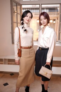 Shishi Liu and Genji Li at the Celine Spring 2026 Ready-to-Wear show