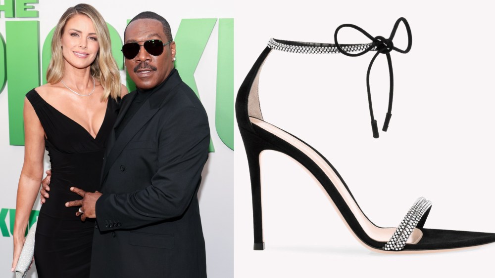 Eddie Murphy's Wife Reaches for Gianvito Rossi's Celebrity-beloved Montercarlo Sandals for 'The Pickup' Premiere