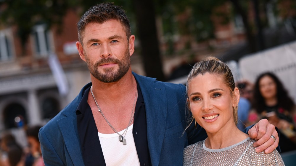 LONDON, ENGLAND - JULY 17: Chris Hemsworth and Elsa Pataky attends the "Limitless: Live Better Now" UK Premiere at Odeon Luxe Leicester Square on July 17, 2025 in London, England. (Photo by Jeff Spicer/Getty Images)