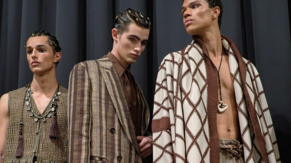 Backstage at Emporio Armani Men's Spring 2026 Ready-to-Wear Collection