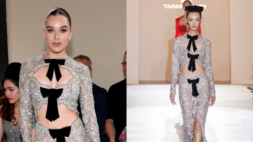 PARIS, FRANCE - JULY 07: (EDITORIAL USE ONLY - For Non-Editorial use please seek approval from Fashion House) Hailee Steinfeld attends the Tamara Ralph Haute Couture Fall/Winter 2025/2026 show as part of Paris Fashion Week on July 07, 2025 in Paris, France. (Photo by Pierre Suu/Getty Images)