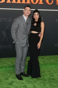 John Cena, Shay Shariatzadeh at the "Happy Gilmore 2" New York Premiere held at Jazz at Lincoln Center on July 21, 2025 in New York, New York.