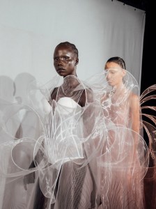 Backstage at Iris Van Herpen Fall 2025 Couture Collection at Paris Couture Week