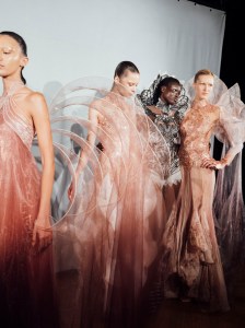 Backstage at Iris Van Herpen Fall 2025 Couture Collection at Paris Couture Week