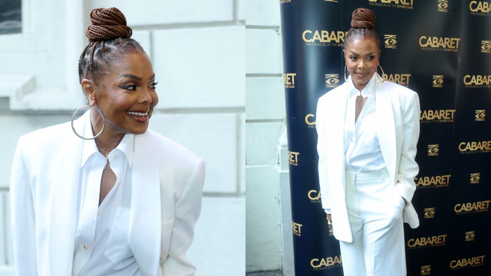 LONDON, ENGLAND - JULY 07: Janet Jackson attends the "Cabaret" 1500th Gala Performance at The Kit Kat Club on July 07, 2025 in London, England. (Photo by Shane Anthony Sinclair/Getty Images)