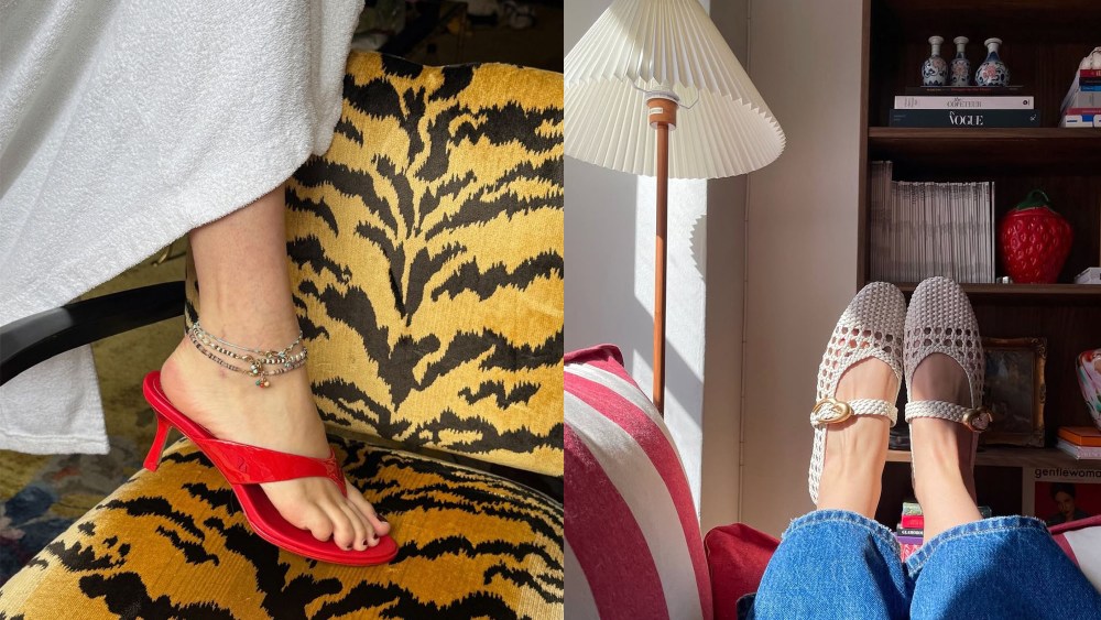 larroude thong sandals and ballet flats on sale