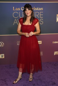 D'Arcy Carden at the Las Culturistas Culture Awards held at The Orpheum on July 17, 2025 in Los Angeles, California.
