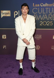 Joel Kim Booster at the Las Culturistas Culture Awards held at The Orpheum on July 17, 2025 in Los Angeles, California.