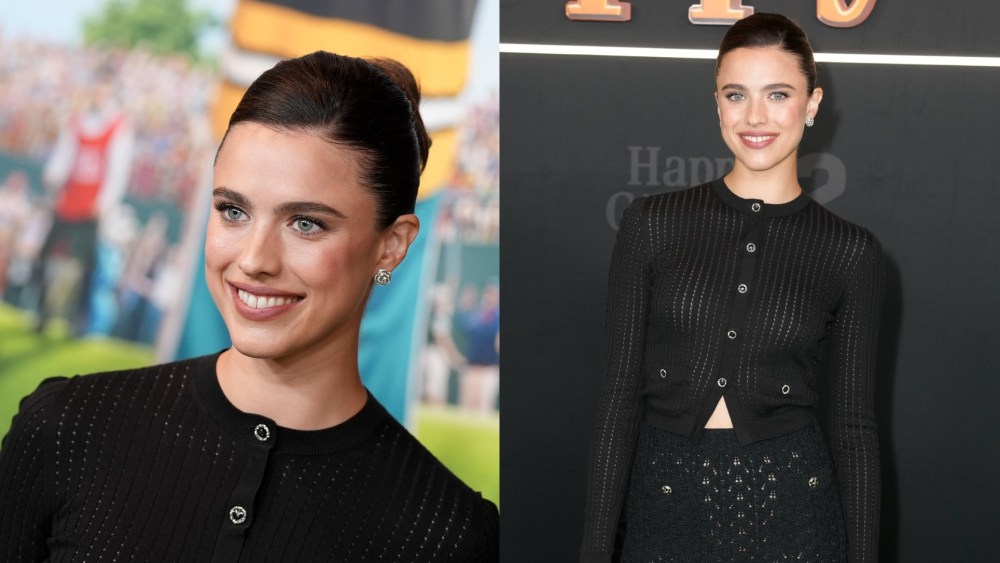 Margaret Qualley at the "Happy Gilmore 2" New York Premiere held at Jazz at Lincoln Center on July 21, 2025 in New York, New York.