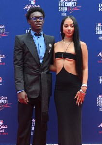 ATLANTA, GEORGIA - JULY 15:  Jazz Chisholm Jr. #13 of the New York Yankees and guest attend the 2025 MLB All-Star Game red carpet at Truist Park on July 15, 2025 in Atlanta, Georgia.  (Photo by Paras Griffin/Getty Images)