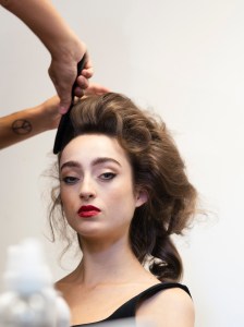 Backstage at RVDK Ronald van der Kemp Fall 2025 Couture at Paris Couture Week