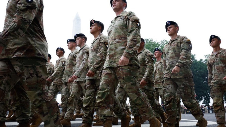Members of the United States Army in Washington.