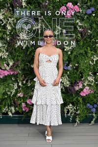 LONDON, ENGLAND - JULY 04: India Amarteifio in the AELTC's Parkside Suite in No.1 Court at The Championships 2025. Held at All England Lawn Tennis and Croquet Club, Wimbledon. Day 5, on July 04, 2025 in London, England. (Photo by Stuart C. Wilson/Getty Images for AELTC)