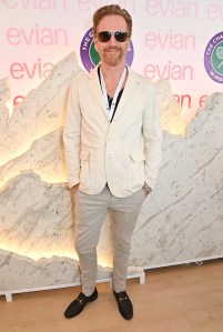 LONDON, ENGLAND - JULY 07: Damian Lewis attends the evian 'Mountain Of Youth' VIP Suite during day eight of Wimbledon 2025 on July 7, 2025 in London, England. (Photo by Dave Benett/Getty Images for evian)