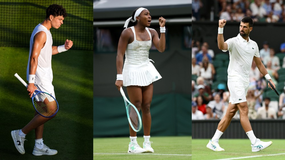 Ben Shelton, Coco Gauff and Novak Djokovic