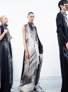 Backstage at Yuima Nakazato Fall 2025 Couture at Paris Couture Fashion Week