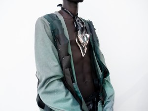 Backstage at Yuima Nakazato Fall 2025 Couture at Paris Couture Fashion Week