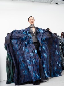Backstage at Yuima Nakazato Fall 2025 Couture at Paris Couture Fashion Week