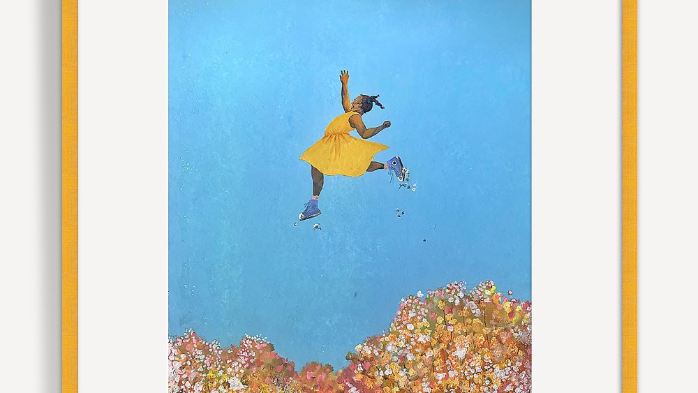 Sahara Clemons work., "I Am the One Who Leaps."