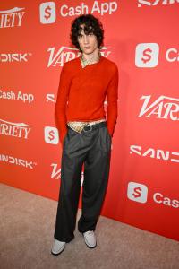 Sombr at the Variety 2025 Power of Young Hollywood Party, Presented by SANDISK held at the Four Seasons Los Angeles at Beverly Hills on August 07, 2025 in Beverly Hills, California.