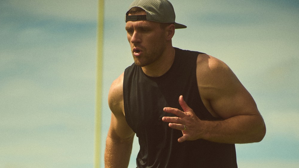 TJ Watt for Abercrombie & Fitch’s YPB line.