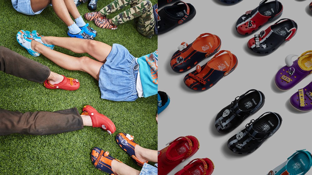 Crocs, NFL, shoes, clogs, collaboration, football