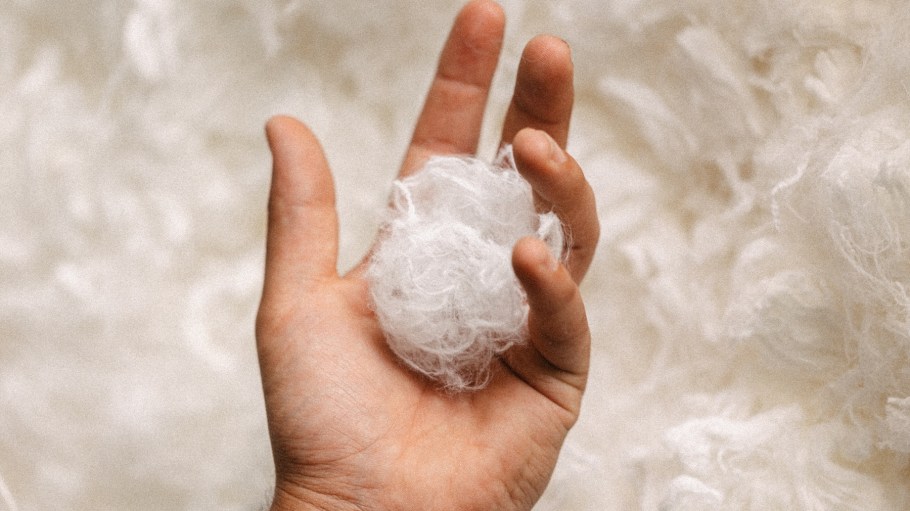 Everbloom's patented process begins with purifying and refining pre-consumer textile waste into its purest protein form.