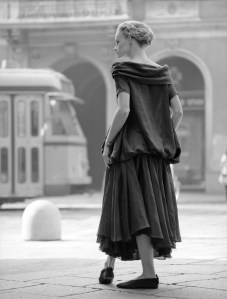 Citation not found; Model wearing an outfit from Romeo Gigli's spring 1988 collection