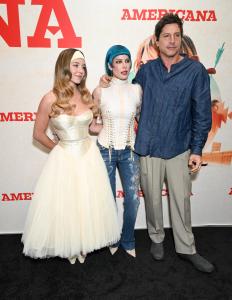 Sydney Sweeney, Halsey, Simon Rex at Lionsgate’s "Americana" Los Angeles Special Screening held at Desert 5 Spot on August 03, 2025 in Los Angeles, California.