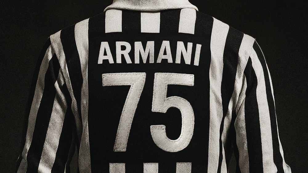 Juventus formal wear designed by Giorgio Armani