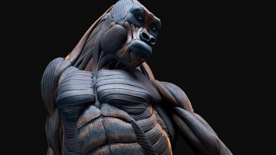 G-Star teamed up with taxidermy artisans Darwin, Sinke & van Tongeren on an art piece that features a larger-than-life gorilla form covered in denim.