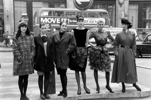 Including designers Katharine Hamnett and Vivienne Westwood, Alistair Blair, Rifat Ozbek, Wendy Dagworthy and Jasper Conran (Photo by Fairchild Archive/WWD/Penske Media via Getty Images)