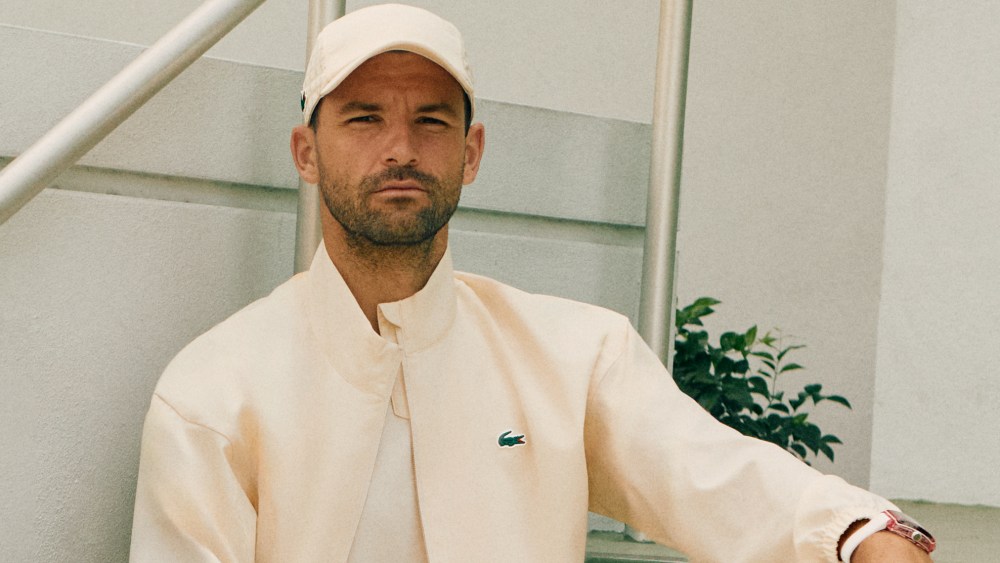 Lacoste ambassador Grigor Dimitrov.