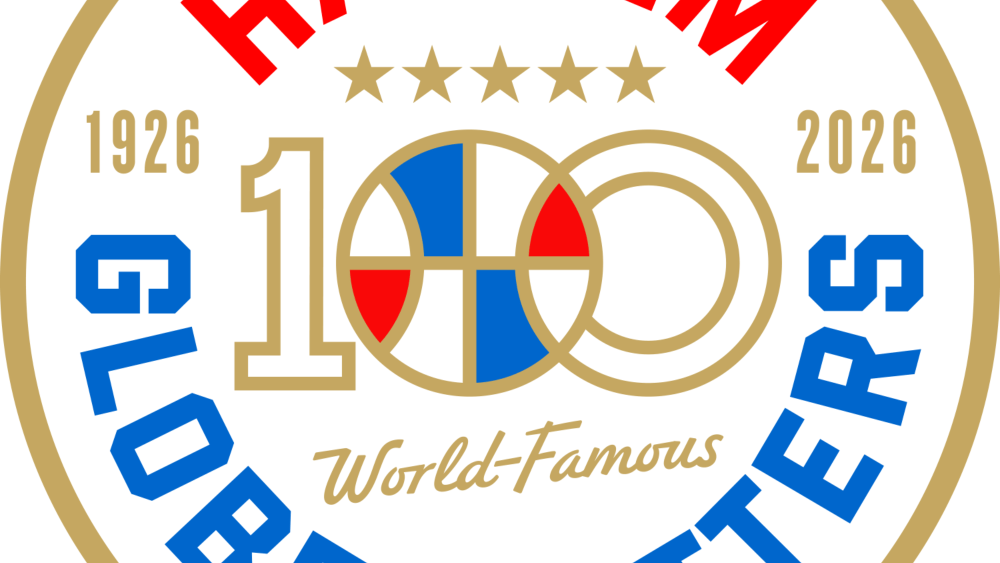 The Harlem Globetrotters' centennial logo.