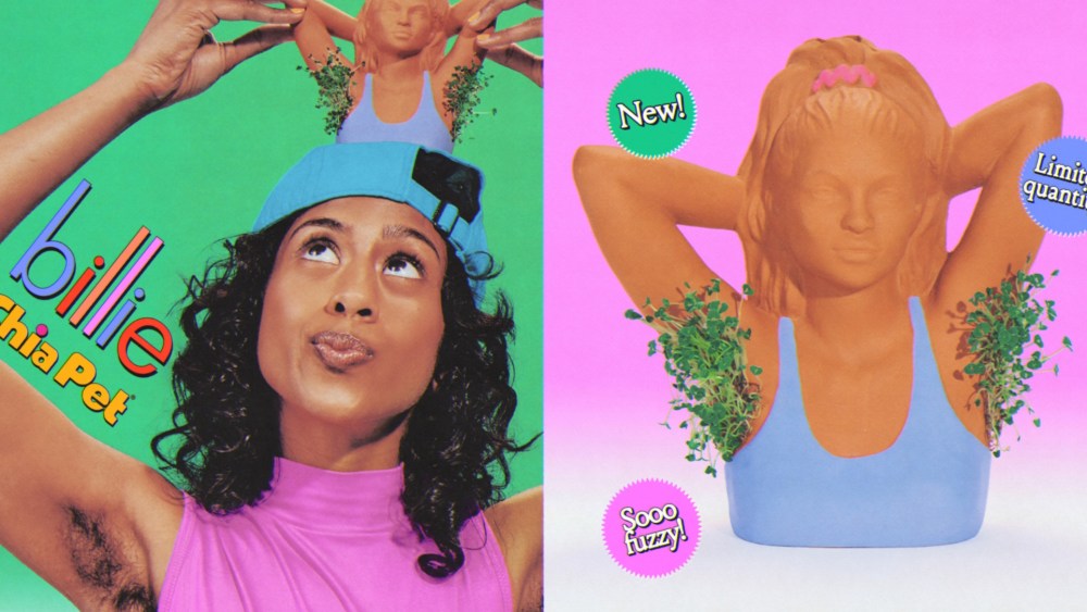 Billie's new collaboration with Chia Pet.