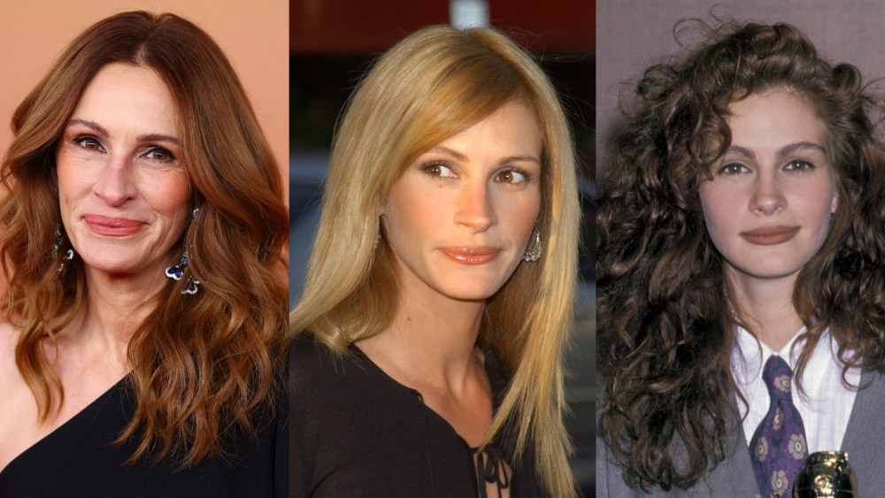 Julia Roberts' hair through the years.