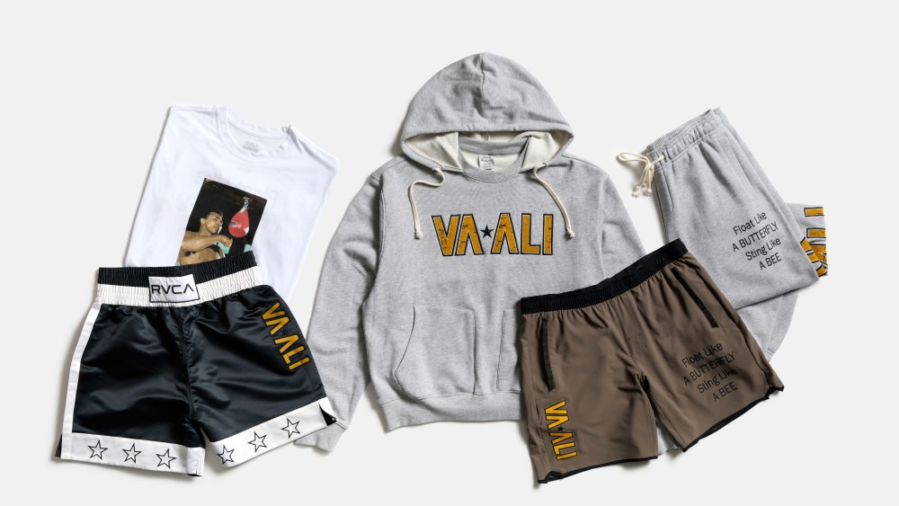 Looks from the Muhammad Ali x RVCA collection.
