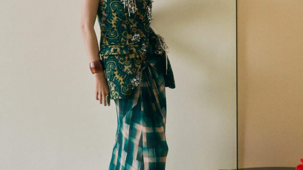 A look from Dries van Noten in the Neiman Marcus fall '25 campaign.