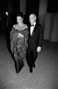 Diane von Furstenberg and Barry Diller attend an event at the Metropolitan Museum of Art in New York City on December 4, 1995.